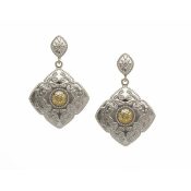 Diamond Shaped Celtic Warrior Earrings