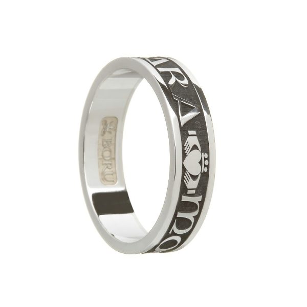 Ladies Mo Anam Cara My Soul Mate Irish Ring Sterling Silver