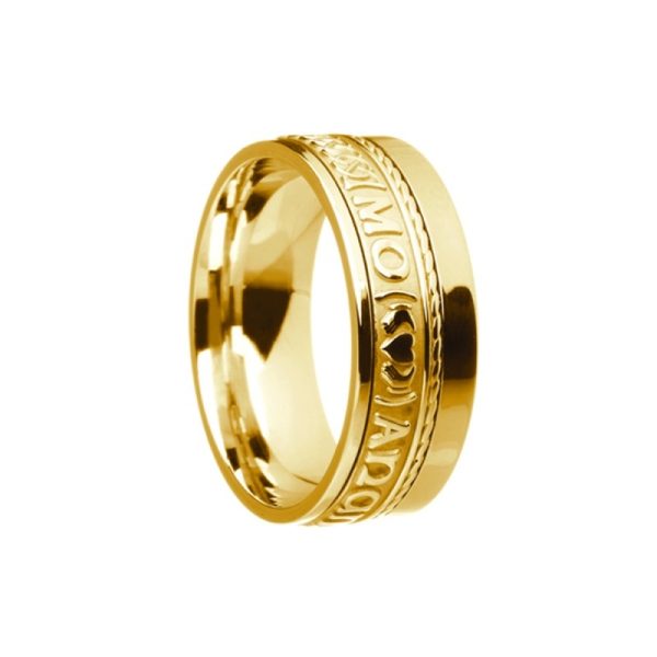 Mo Anam Cara Siorai II My Soul Mate Irish Ring Yellow Gold